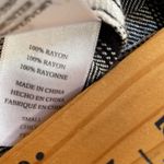 Rails  Hunter Cabincore L/S Button Down Flannel Ebony & Ivory Plaid Size SMALL Photo 5