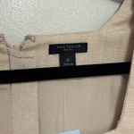 Ann Taylor NWT Linen Blend Square Neck Faux Wrap Sheath Dress - Size 2 Petite Photo 5