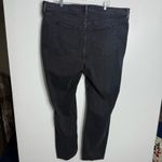Abercrombie & Fitch The 90's Slim Straight Ultra High Rise Black Size 37/24 Long Photo 6
