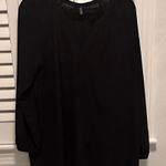 NYDJ  Y neck Elegant Black Women's Top tunic XL polyester Photo 0