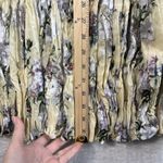 Vintage Y2K Sz L Maxi Skirt Tiered Gauze Beige Boho Cottagecore Floral Prairie Yellow Size L Photo 9