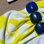 Perry Ellis Women’s Large  Yellow & White Swim Bikini Bottom NWT Photo 2