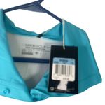 Nike Golf NWT Women's Size Medium Blue Half Button Activewear Polo Photo 3