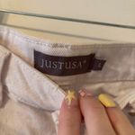 Just USA Denim White Frayed Shorts Photo 1