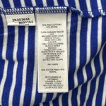 Vineyard Vines  Shirt Womens Medium White Blue Party Stripe Boatneck Tee Nautical Photo 6