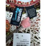 Weavers Boho Crochet Trim Printed Peplum Tube Top Rust Olive‎ Size XL NWT Photo 1