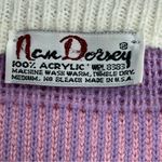Vintage Medium Pastel Colors Sweater Nan Dorsey made in USA Pink Photo 5