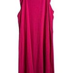 Oh My Gauze! Cold Shoulder Maxi Dress Women's 1X Pink Slit Beach Coastal Travel Photo 0