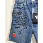 Mother Women's Blue Smokin' Short High Photo 4