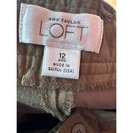 Ann Taylor  LOFT Olive Green Cropped Casual Pants Size 12 Photo 4