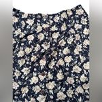 EXPRESS VTG 90s Whimsigoth Black And Crème Floral Mini Skirt Button Up Sz 5/6 Photo 4