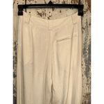 LIONESS  La Quinta Off-white linen blend Pants, womens size XXS Photo 5