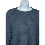 Racheal Lantern Cable Knit Pullover Sweater L | Dolman Sleeve Oversized Knit Black Size L Photo 5