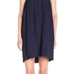 Lucca Couture  Halter Chambray Linen Navy Blue Dress Size: Medium NWT Photo 0