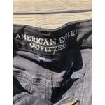 American Eagle  Women's Size 4 Jeans Jegging Super Stretch Black Distressed Photo 2