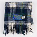 Pendleton Vintage Green Blue Yellow White Plaid Scarf Unisex Men Women One Size Photo 0