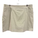 Mario Serrani  Light Green and White Striped Skort, Size XXL Photo 3