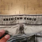 American Eagle mom jeans grey Distressed size 4 short ankle length Photo 2