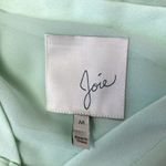 Joie 100% Silk  Pistachio Green zip Up Long Sleeve Jacket M Photo 6