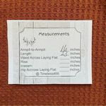 Liberty Love  Burnt Orange Sleeveless Knit Button Front Ribbed Tank Top SZ S Photo 6