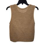 Everlane Crochet Knit Cami Sweater Tank Brown Tan Size M Organic Quiet Luxury Photo 2