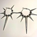 1 Pair Exaggerated Punk Gothic Hoop Earrings Photo 4