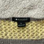 I Heart Ronson Yellow & Gray Crop Sweater Photo 5