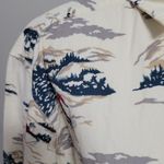 Eddie Bauer Vintage  Victorian ski motif corduroy button down size small Photo 1