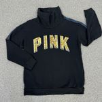 PINK - Victoria's Secret  Reversible Sequin Stripe Sleeve Sweatshirt Black Small Photo 13