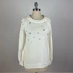 Karl Lagerfeld  Paris Embellished Crew-Neck Sweater Photo 1