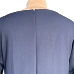 Banana Republic Navy Shift Dress Bell Sleeve Pearl Button Detail Size 8 Evening Photo 5