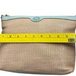 Nanette Lepore Straw Blue Crossbody Bag Chain Strap Designer Purse Photo 7