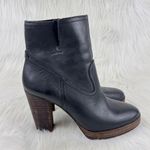 Lucky Brand Wmns  Quintei Leather Zipper Western Ankle Boots Booties Sz 8.5M Blk Photo 2