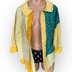 Handmade Women’s Multicolored Multi Textured Design Funny Cat Jacket Multiple Size L Photo 0