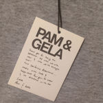 Pam & Gela  Destroyed Off The Shoulder Gray Dress Size P Photo 7