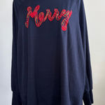 Philosophy Republic Clothing Merry Christmas Sweatshirt 2X/TTG Navy Photo 0