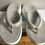 AQUA College Women Wedge Heel Flip Flop Thong Sandals Amanda Size US 10M Grey Photo 2