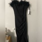 Windsor NWT  Lara Marabou Feather Crepe Mermaid Dress Photo 7