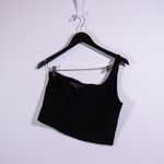 Beyond Yoga Spacedye One Shoulder Cropped Athletic Sports Tank Top Black XL Photo 0