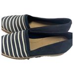 Clarks Shoes Womens 8.5 Blue White Striped Espadrille Slip On Comfort Nautical Photo 9