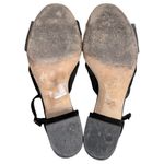 Diane Von Furstenberg  DVF Women’s 10 Black Leather & Suede Strappy Block Heels Photo 7