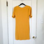 Abercrombie & Fitch Abercrombie | NWT Triple Keyhole Knit Mini Dress in Yellow Size Large Photo 4