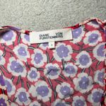 Diane Von Furstenberg  Estrella Ruffled Crepe Mini Wrap Dress Size 0 Photo 3