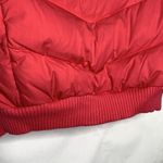 Gap Womens Large Pink Puffer Vest Full Zip Pockets Big Snap Cinched Waist Photo 8