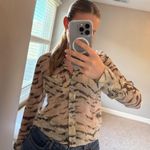 Equipment Femme Silk Tiger Print Button Down | Size: XS Photo 0