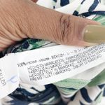 ZARA 🆕 Women's Tropical Leaf Striped Halter D Ring Jumpsuit Size Medium Photo 6