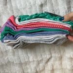 No Boundaries  NWT Multi Pack of Textured Socks Green Pink White 4-10 OSFM Photo 3