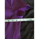 Koi Basics Purple Scrub Top Short Sleeve V Neck Pockets Size Medium Medical EUC Photo 4