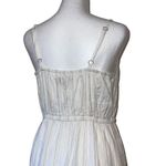 Loft Womens Cotton Metallic Thread Dress Tassel Tie Sleeveless Wrap White 4P Photo 2