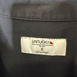 UNTUCKIT Angelina Black Button Front Belted Shirt Dress Long Sleeve Women Size 6 Photo 10